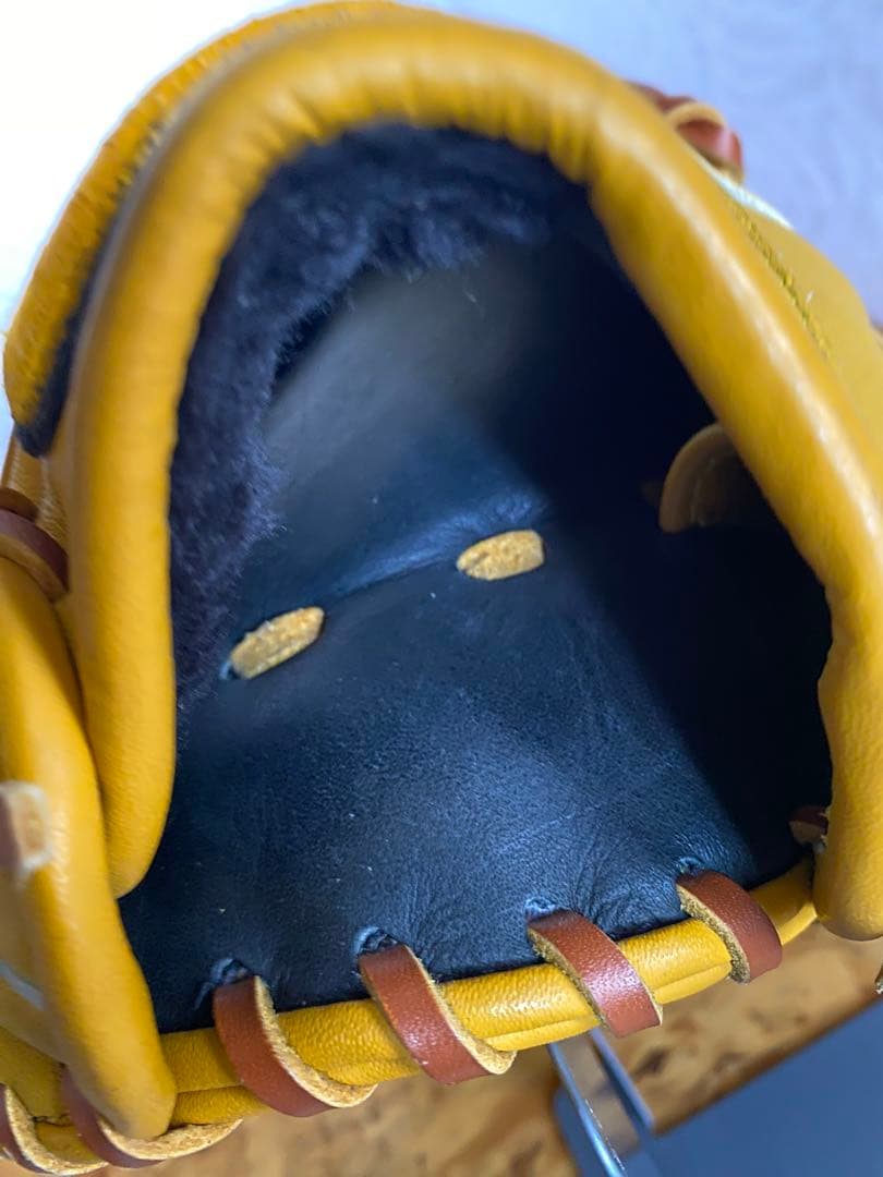 美品 NIKE DIAMOND READY GATE 野球 軟式 グローブ右黄色