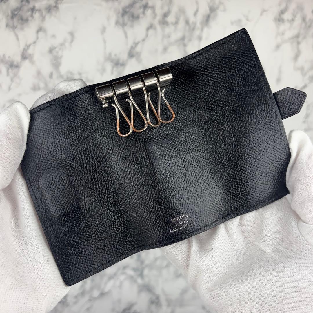 133 HERMES ベアン4連キーケース　T刻印