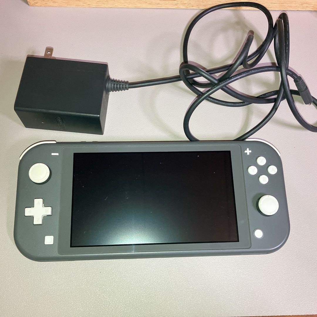 Nintendo Switch Lite グレー 充電器、箱あり