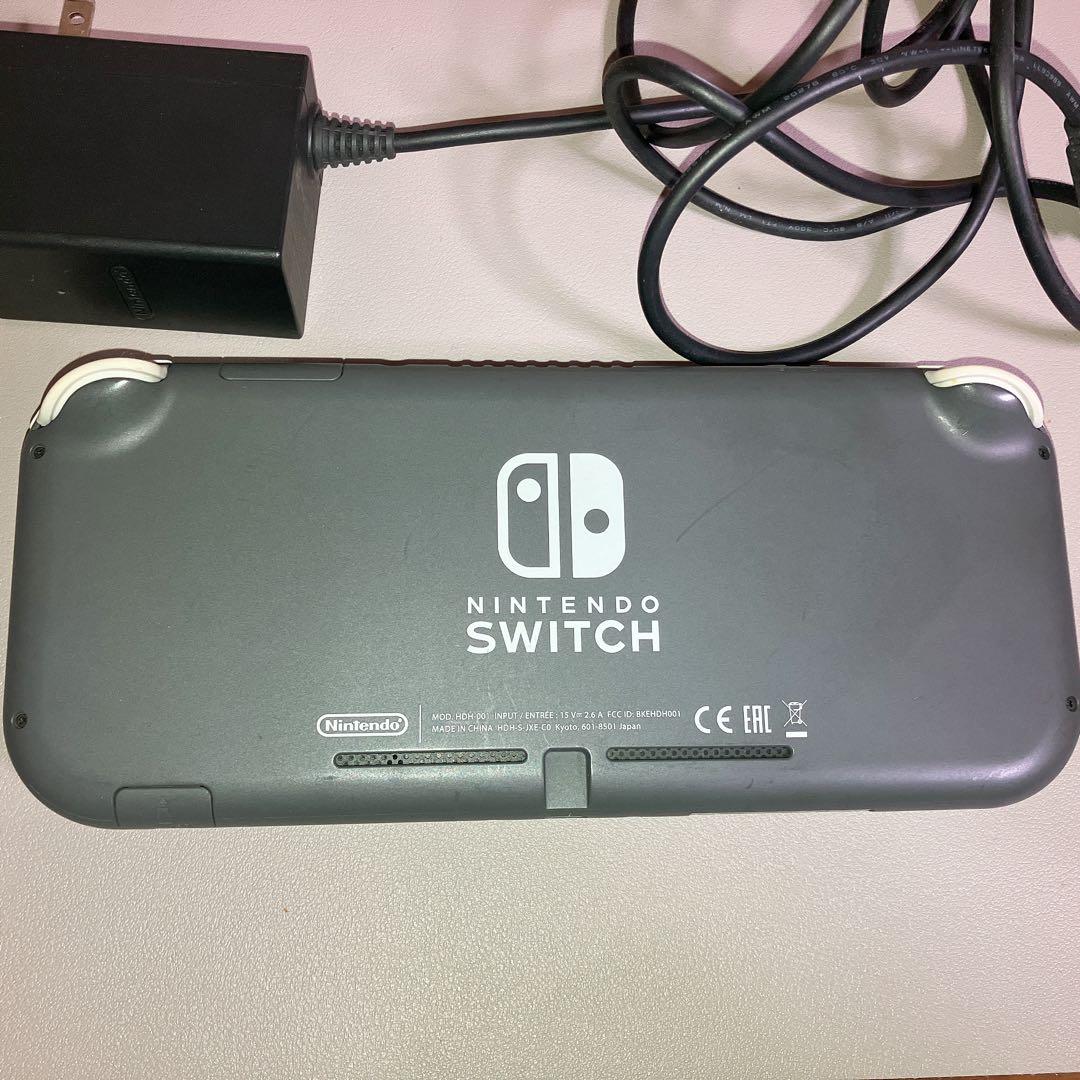 Nintendo Switch Lite グレー 充電器、箱あり