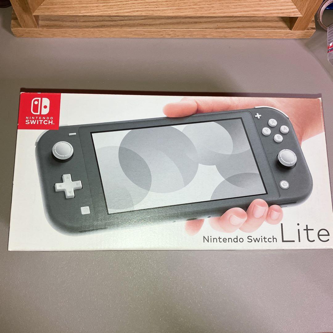 Nintendo Switch Lite グレー 充電器、箱あり