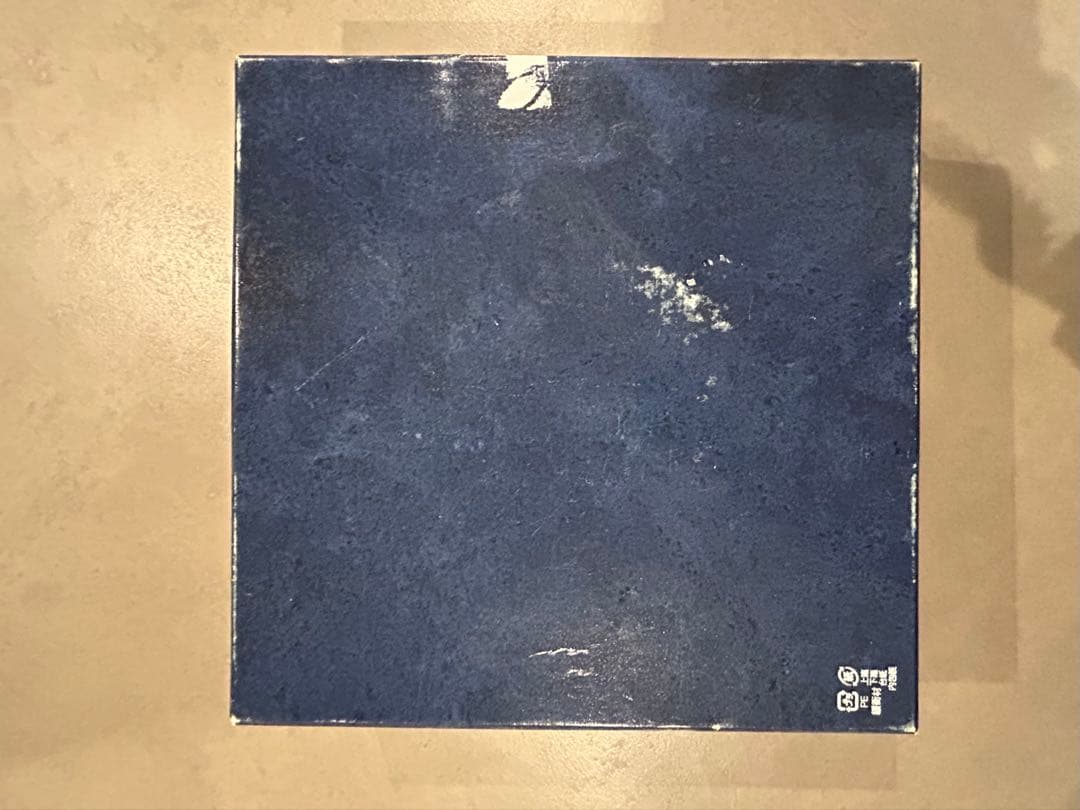   青い花柄 2枚セット 箱テープ剥がれ跡アリ