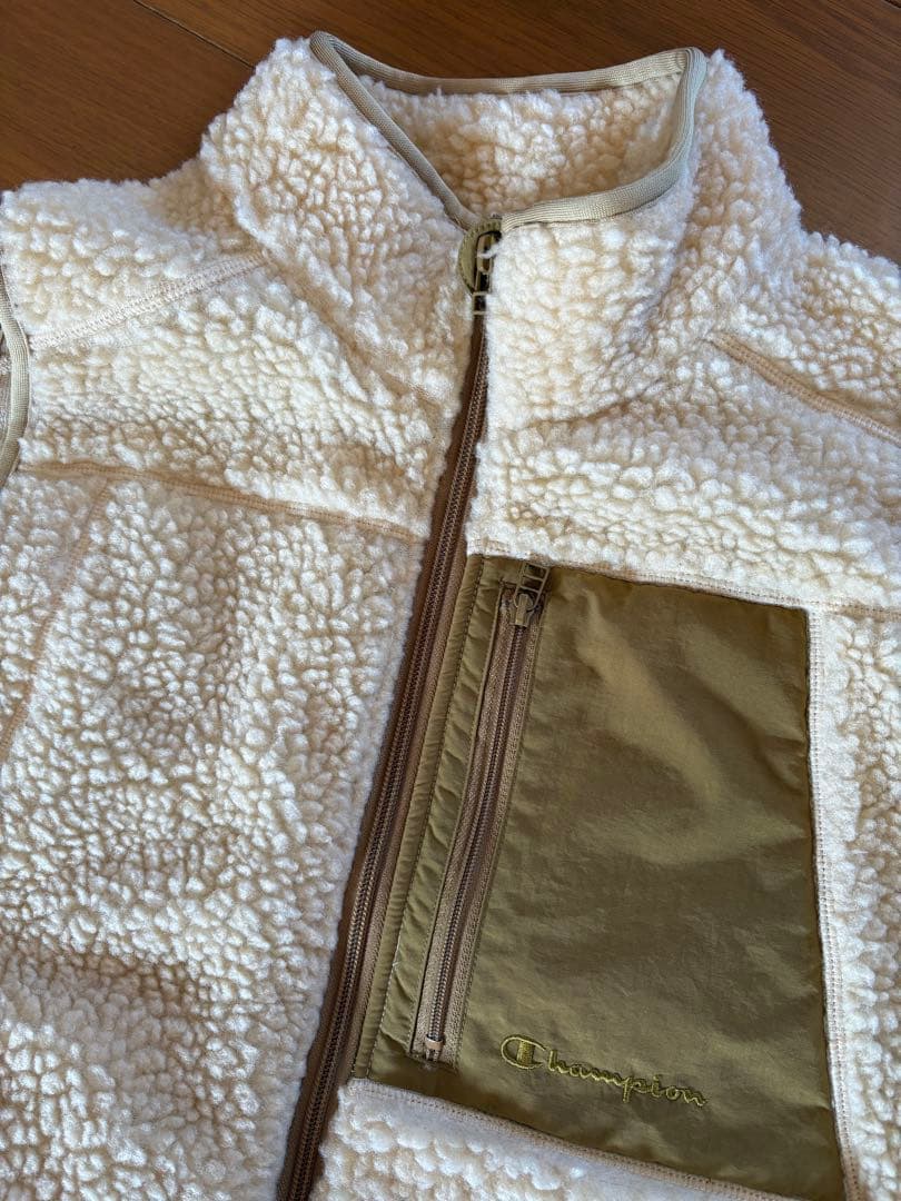 【試着のみ】 チャンピオンゴルフ　ボア　セットアップ　ベージュ　Ｌ