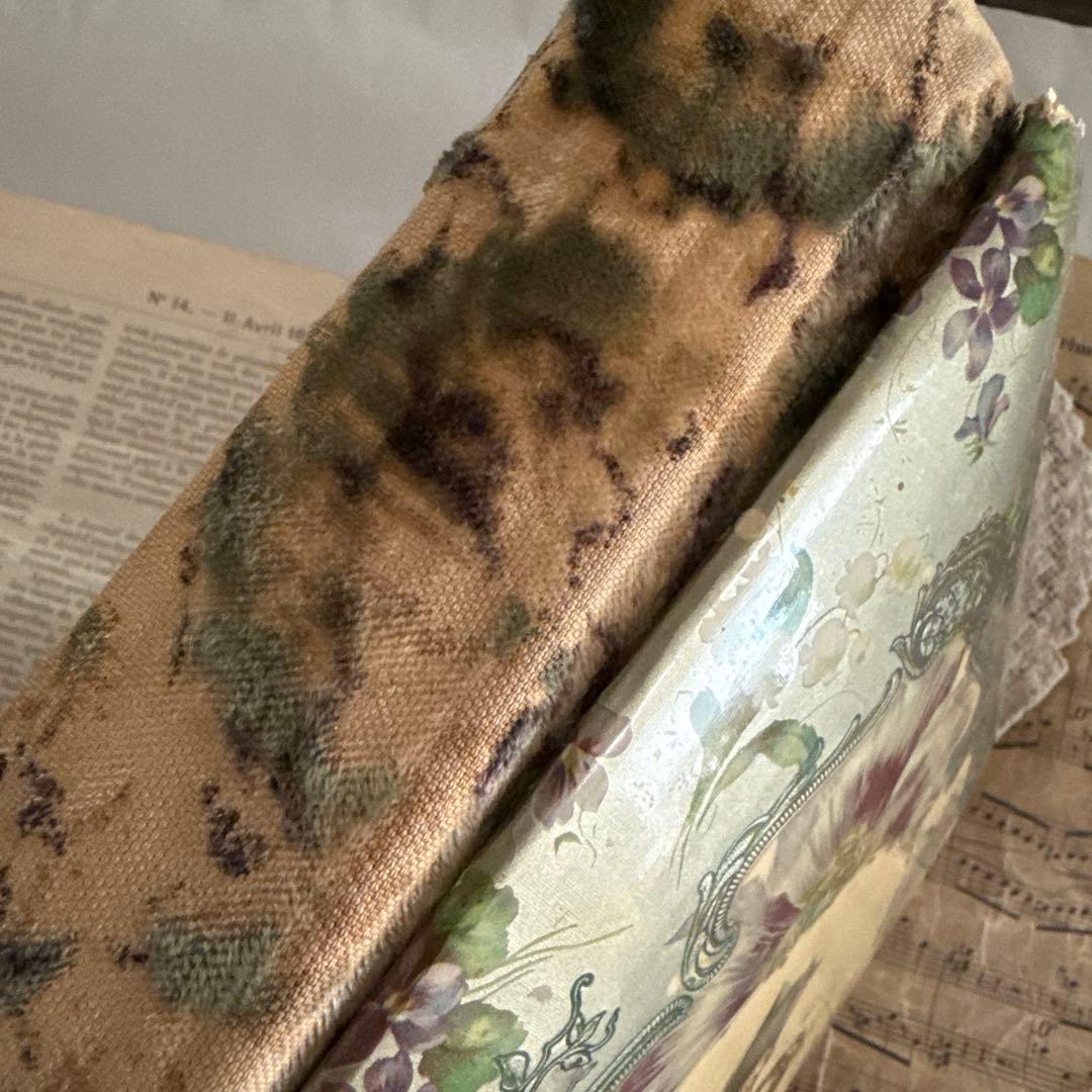 アンティーク美しいアルバム　ヴィクトリアン写真　キャビネット洋書　古書　撮影小物