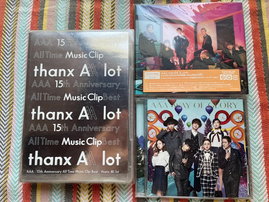 AAA 15周年ベストアルバム、他3点