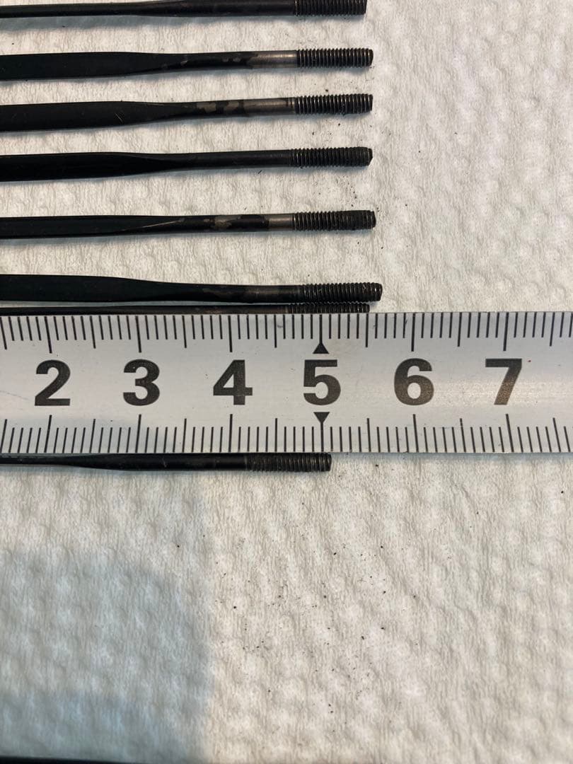 ロードバイク　カーボンリム　50mm バテッドスポーク、ニップル、ハブのセット