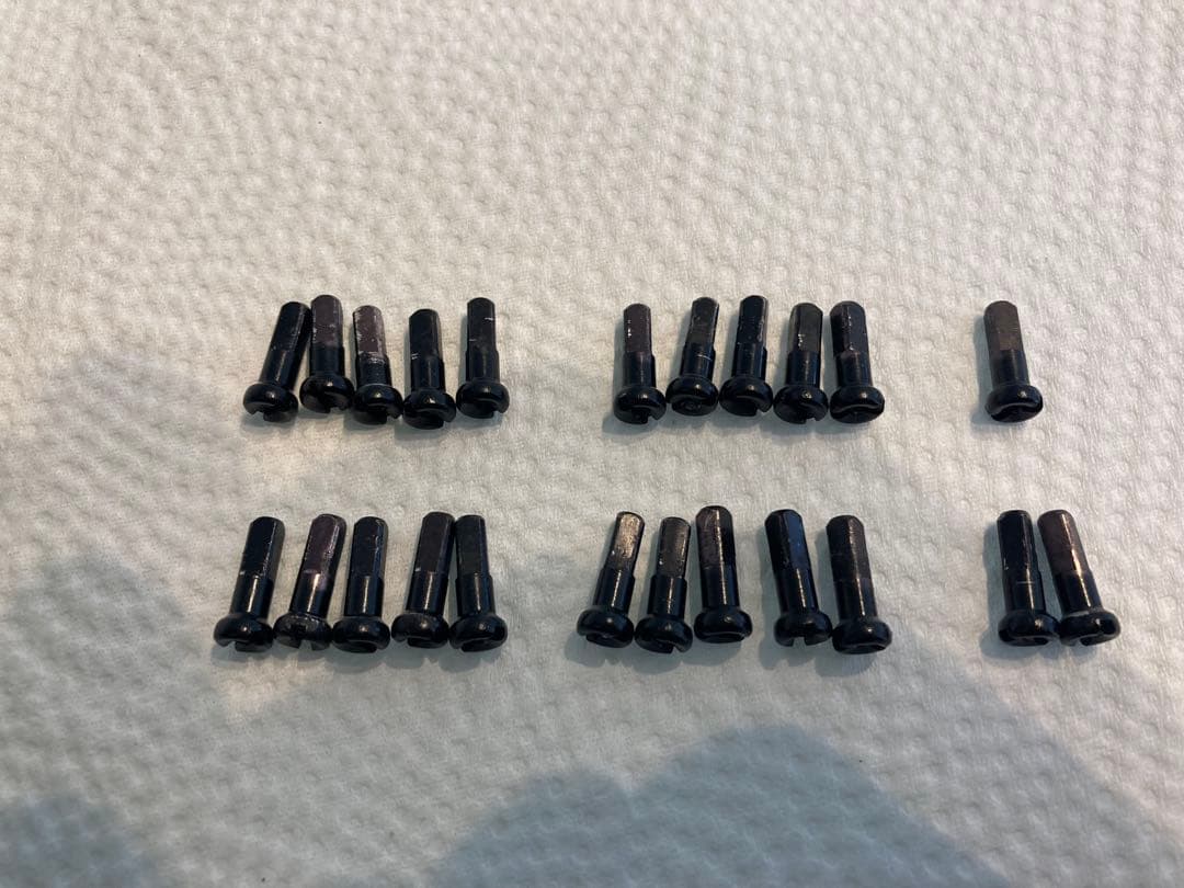 ロードバイク　カーボンリム　50mm バテッドスポーク、ニップル、ハブのセット