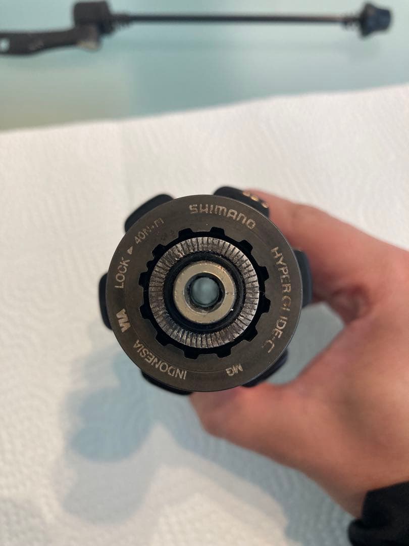 ロードバイク　カーボンリム　50mm バテッドスポーク、ニップル、ハブのセット