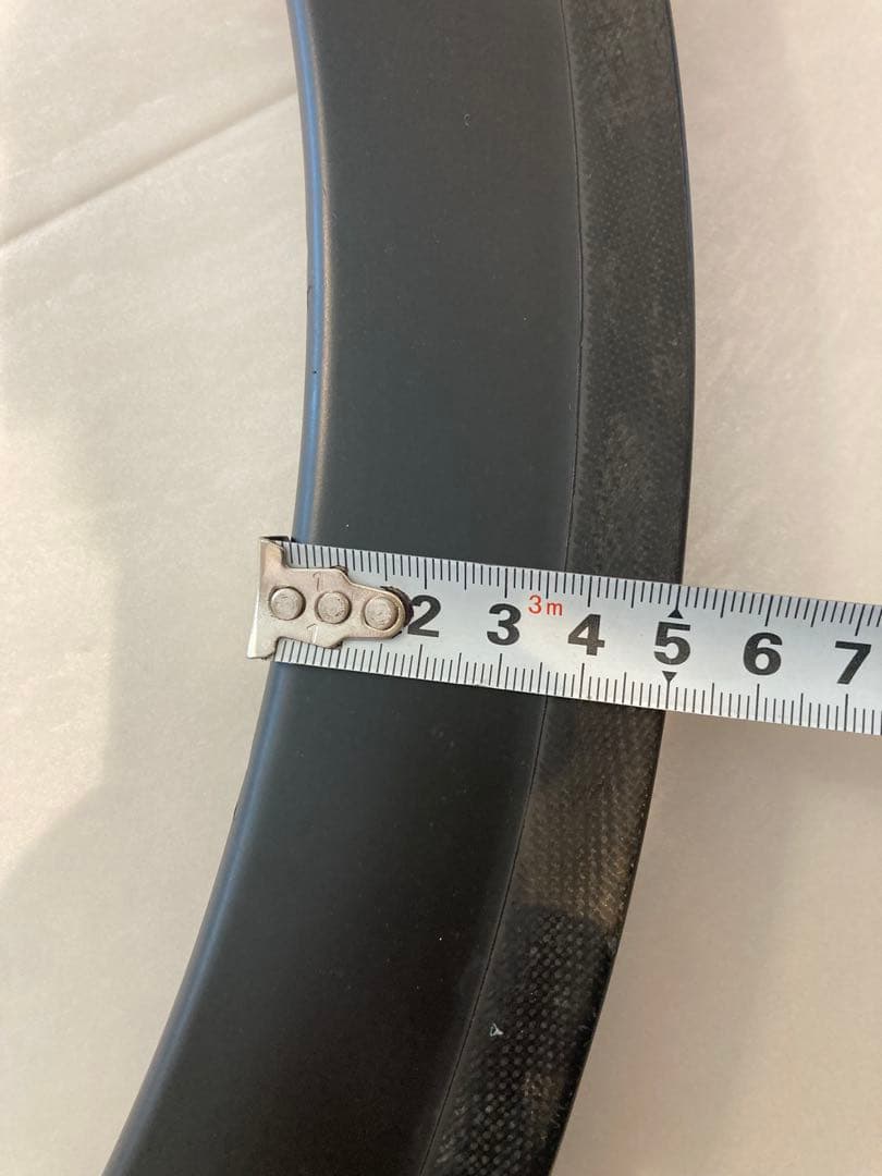 ロードバイク　カーボンリム　50mm バテッドスポーク、ニップル、ハブのセット