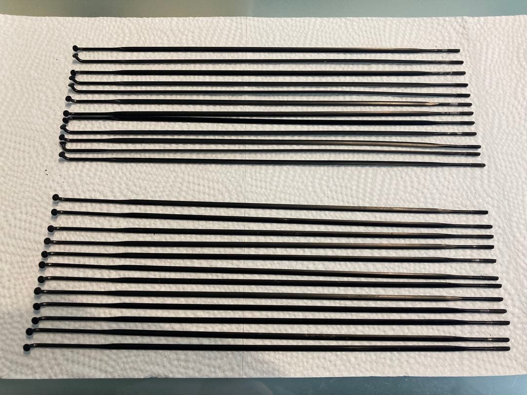 ロードバイク　カーボンリム　50mm バテッドスポーク、ニップル、ハブのセット