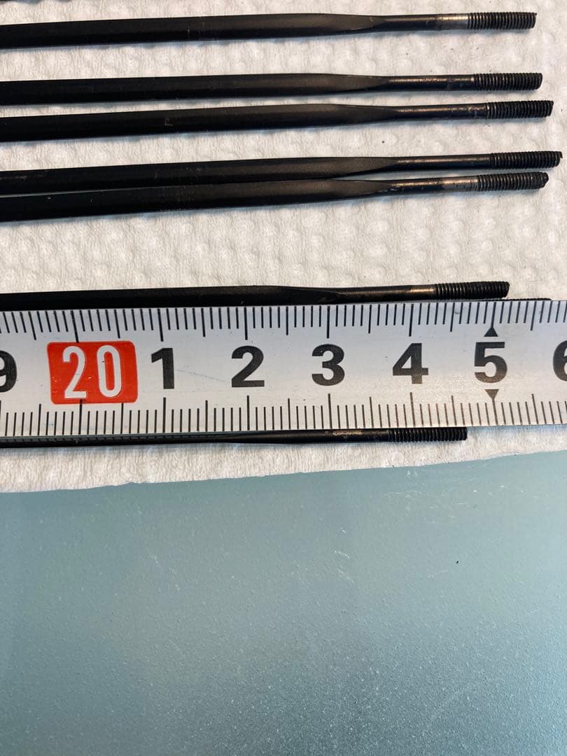 ロードバイク　カーボンリム　50mm バテッドスポーク、ニップル、ハブのセット