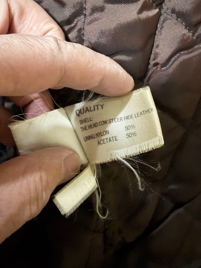 Blue Cross シングルライダースジャケット 38