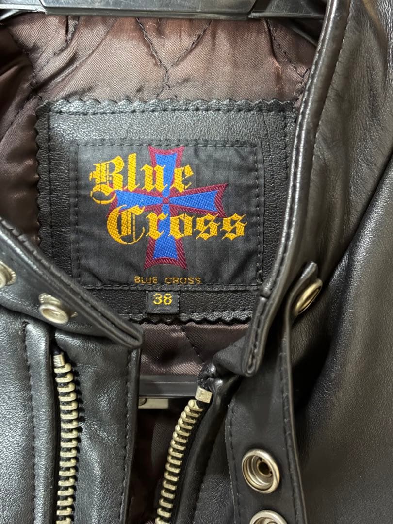 Blue Cross シングルライダースジャケット 38