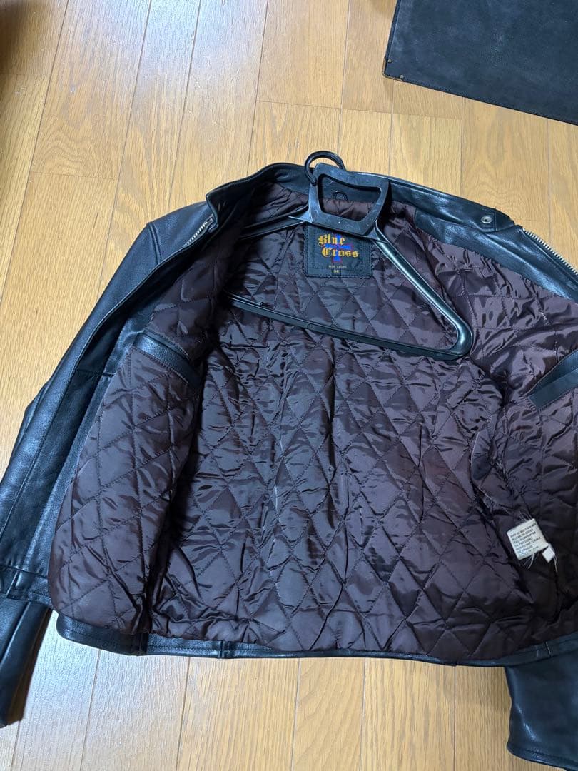 Blue Cross シングルライダースジャケット 38