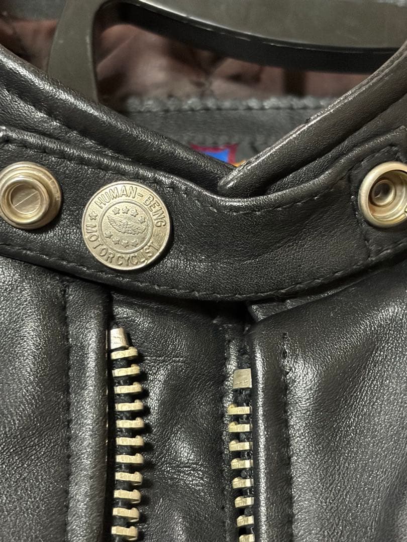 Blue Cross シングルライダースジャケット 38