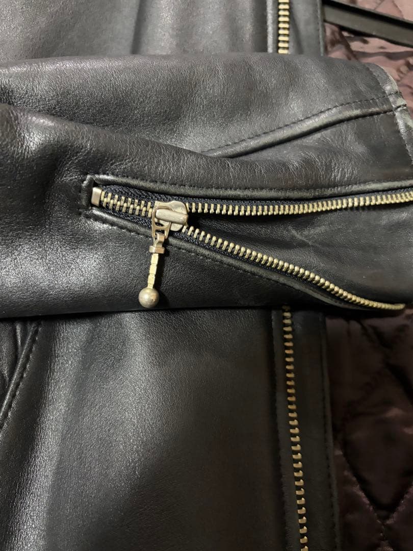 Blue Cross シングルライダースジャケット 38