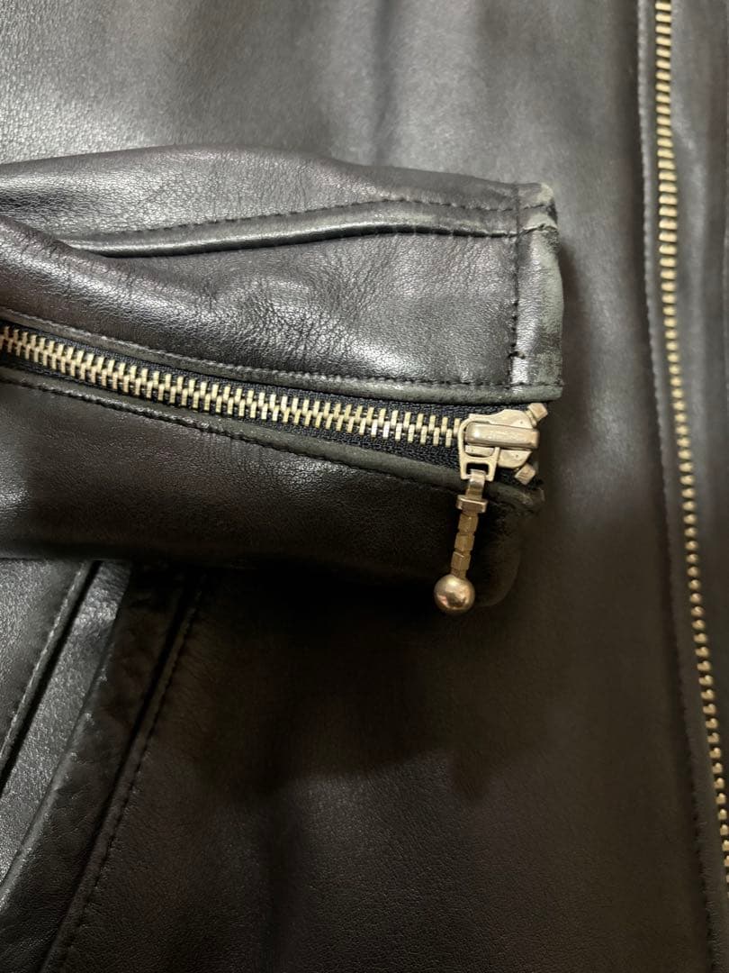 Blue Cross シングルライダースジャケット 38