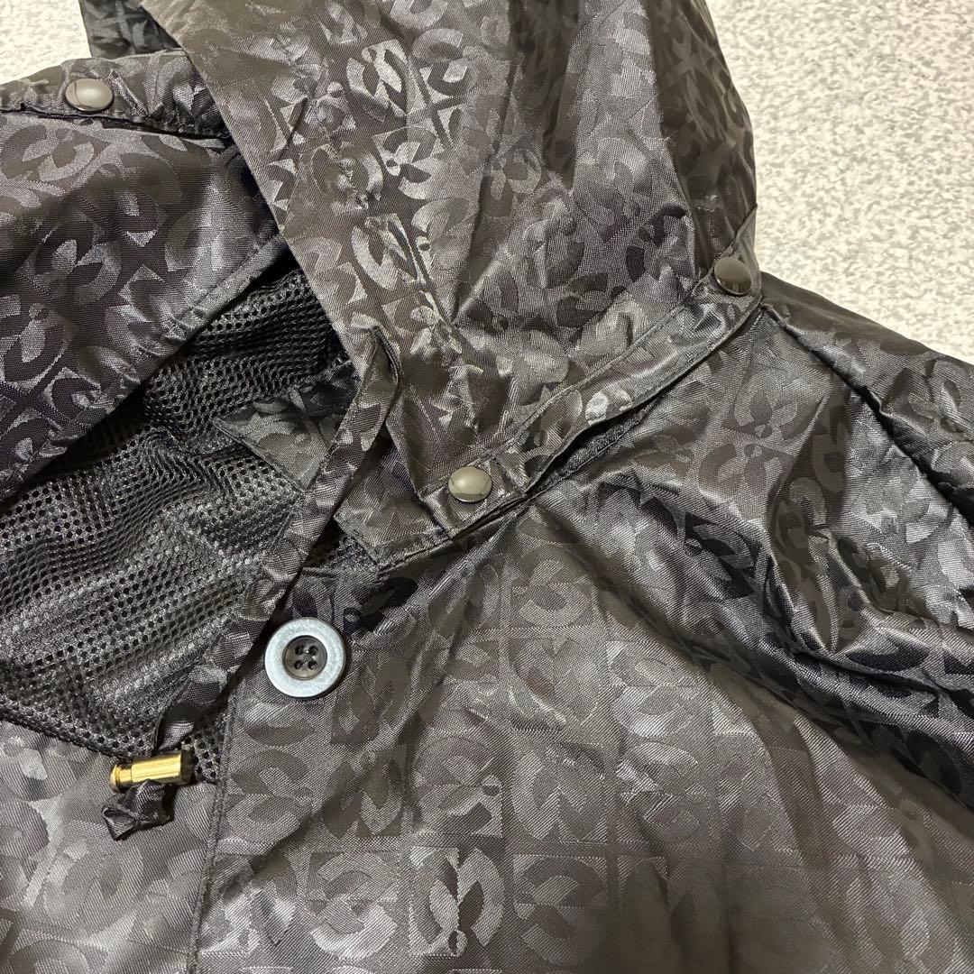 【匿名配送】未使用！ミラショーン ロゴジャガード レインコート M,L 収納袋付