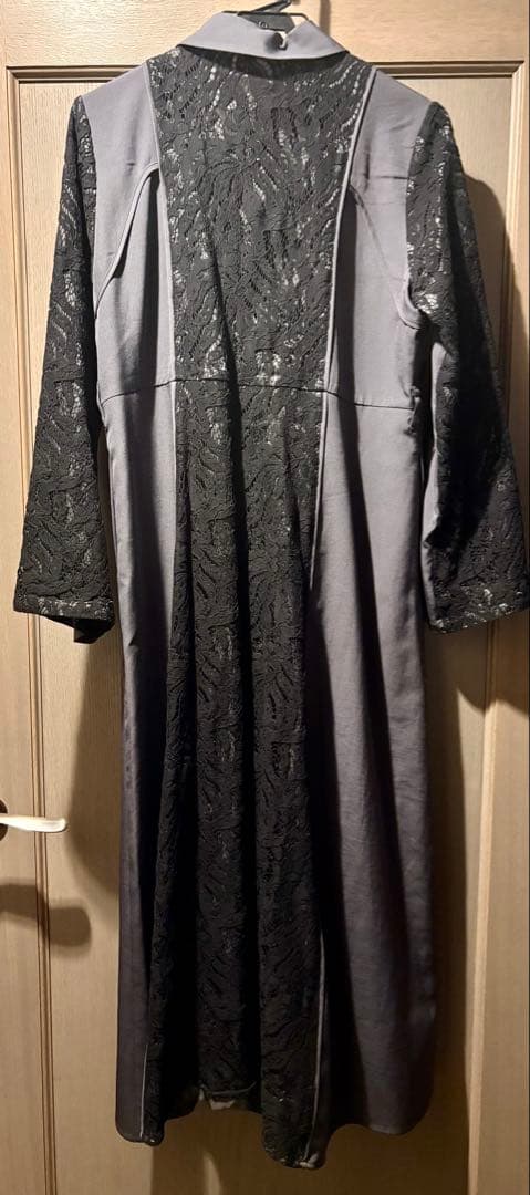 HARE ソデスリットキリカエワンピース　ブラック