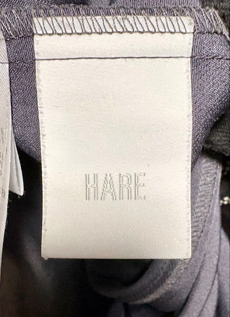 HARE ソデスリットキリカエワンピース　ブラック