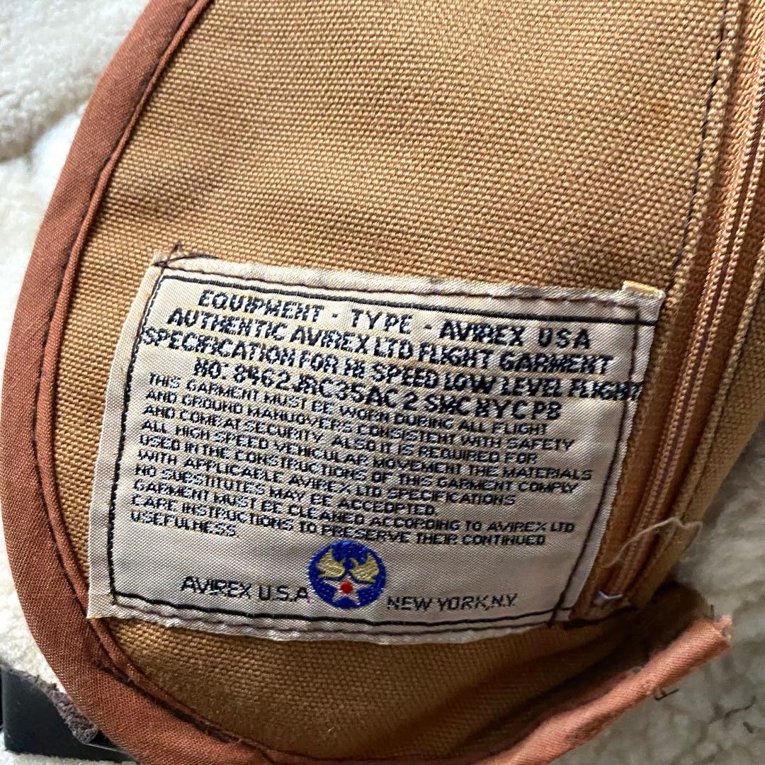 AVIREX アヴィレックスB-3 USA製 ムートン フライトジャケット