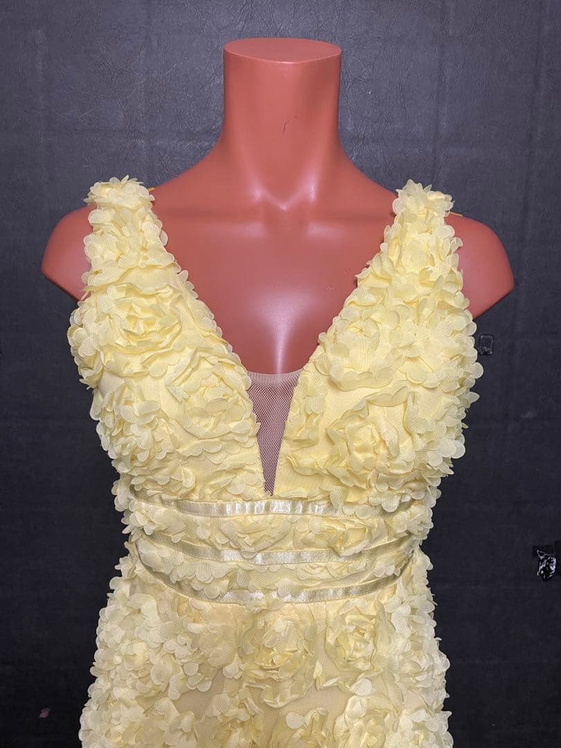 ⭐️イエローイブニングドレス2646