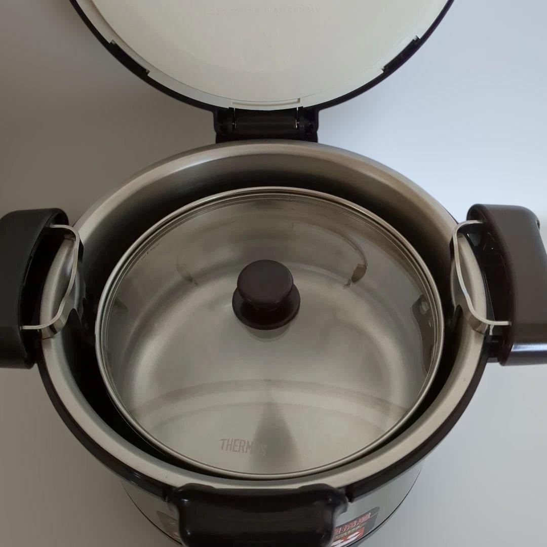 サーモス シャトルシェフ 真空保温調理鍋 KPK-3500 クリアステンレス