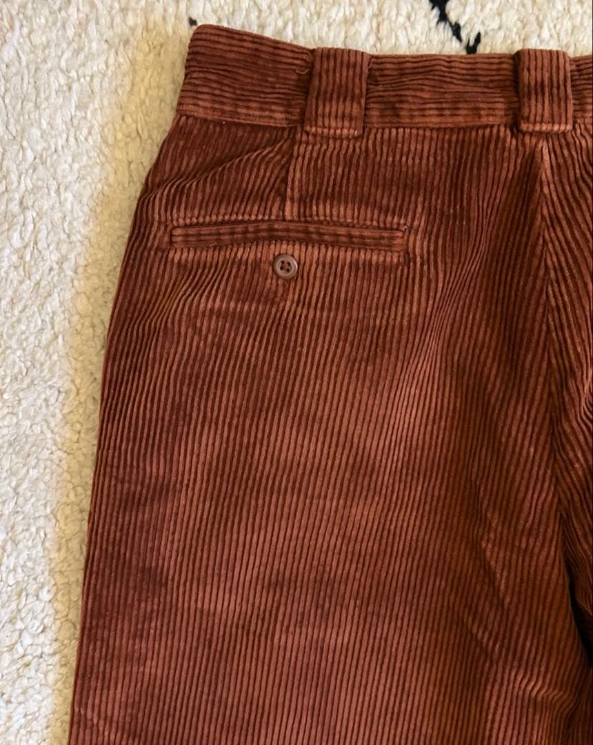 ディッキーズ ダブルニー コーデュロイ パンツ W34 L32 太畝
