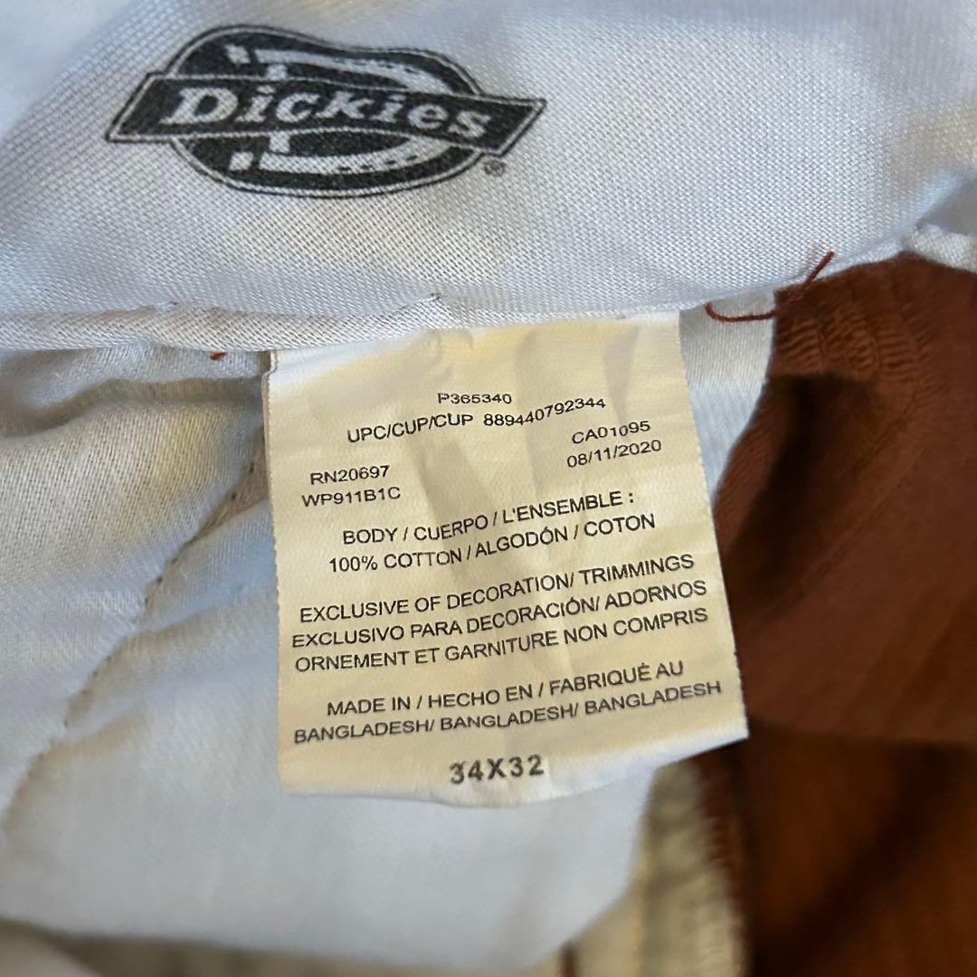 ディッキーズ ダブルニー コーデュロイ パンツ W34 L32 太畝
