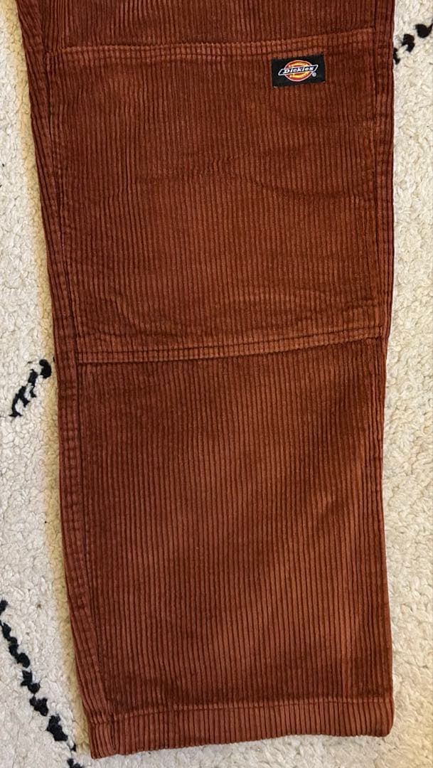 ディッキーズ ダブルニー コーデュロイ パンツ W34 L32 太畝