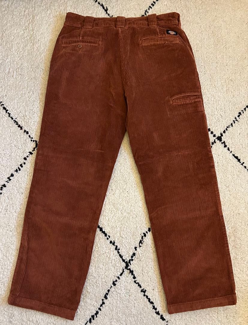ディッキーズ ダブルニー コーデュロイ パンツ W34 L32 太畝