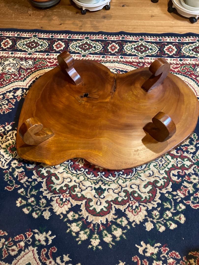 昭和レトロ　欅（ケヤキ）一枚板 ローテーブル 座卓