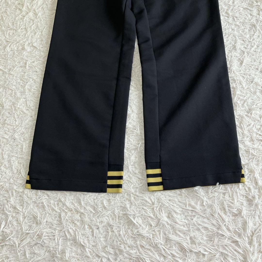 ◎極美品 アディダス 人気の黒×金 ジャージ上下セット L スポーツカジュアル