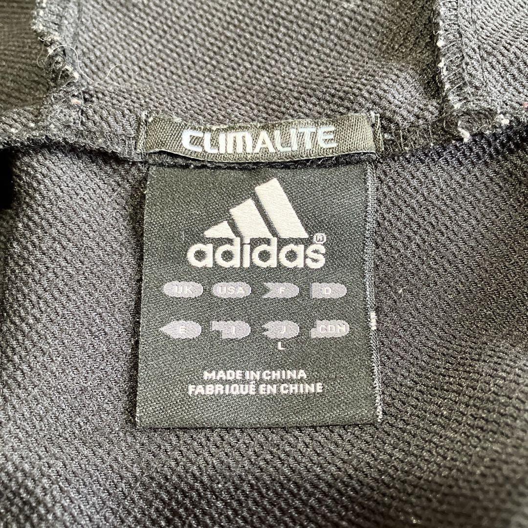 ◎極美品 アディダス 人気の黒×金 ジャージ上下セット L スポーツカジュアル