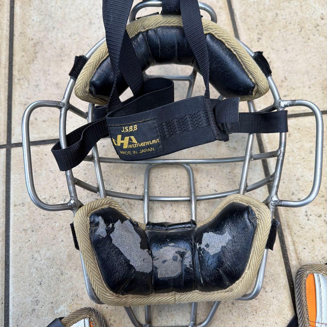 ハタケヤマ　軟式キャッチャー用プロテクターセット