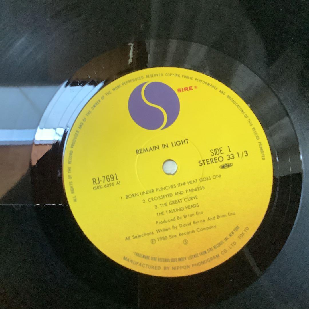 極上美品　TALKING HEADS REMAIN IN LIGHT LP