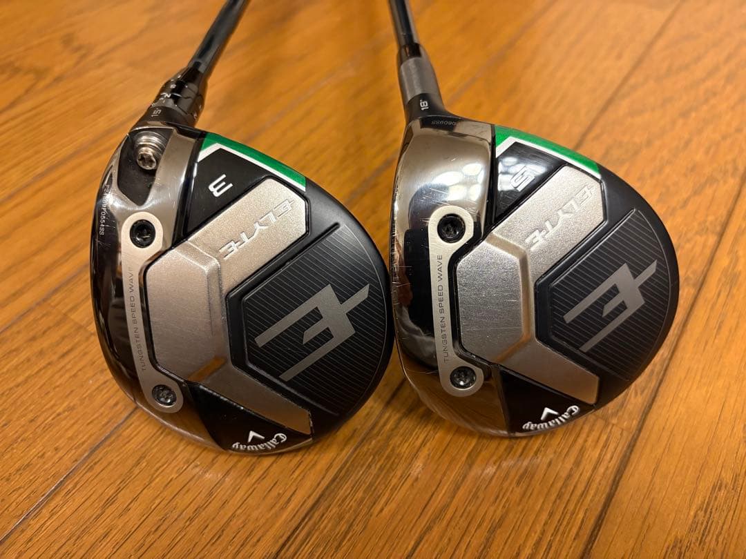 【美品】ELYTE FW（3W:15°:R）& （5W:18°:R）