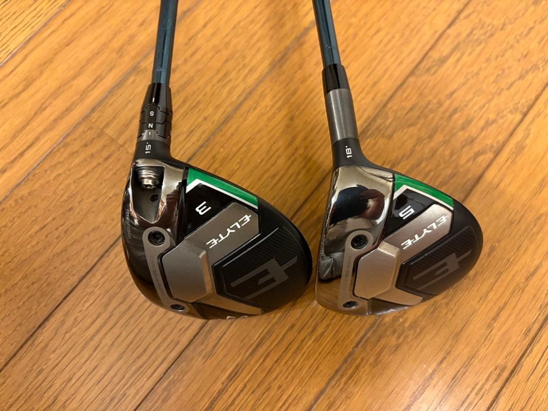 【美品】ELYTE FW（3W:15°:R）& （5W:18°:R）