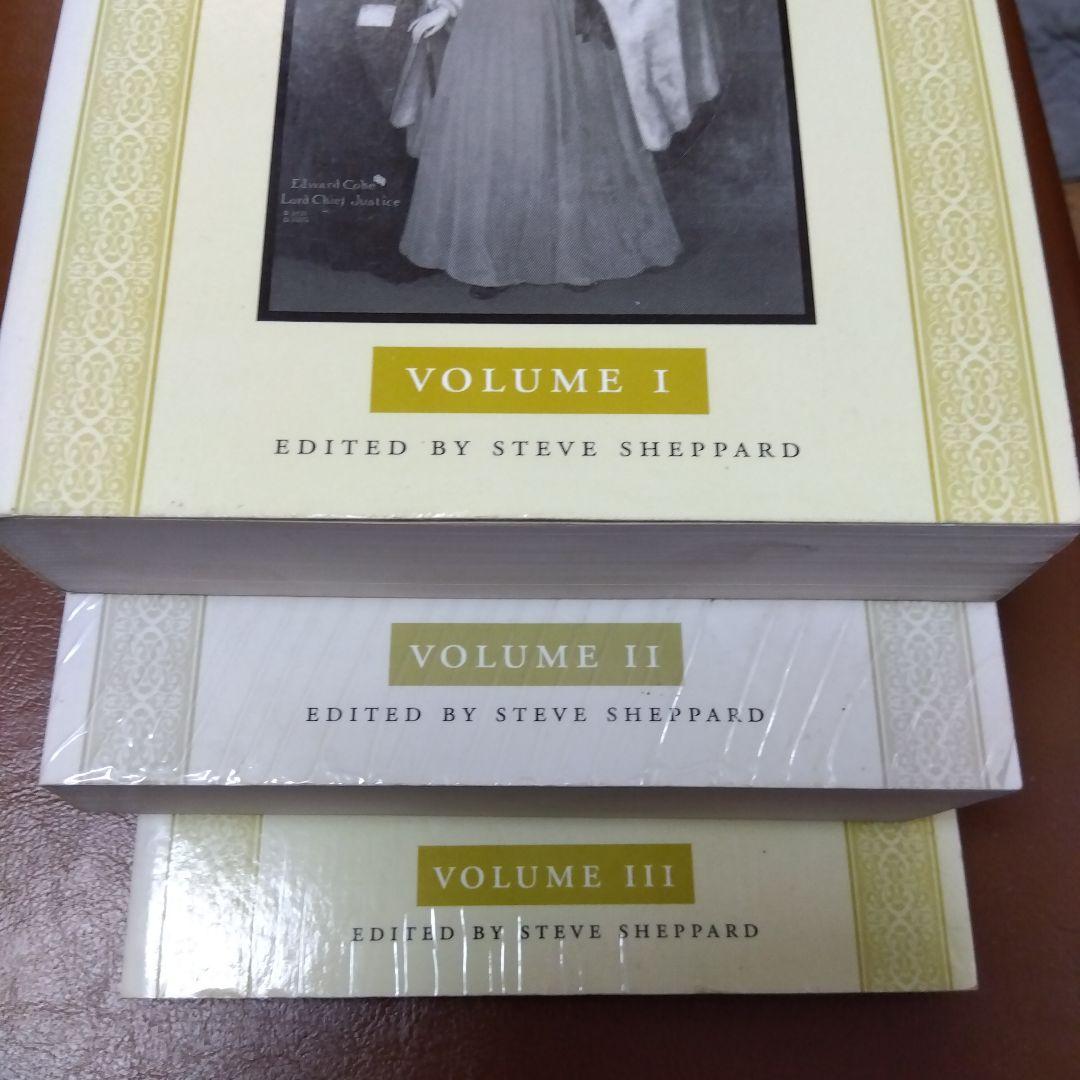 洋書・英米法　エドワード・コーク選集全 3巻 ,,コモン・ロー　クック