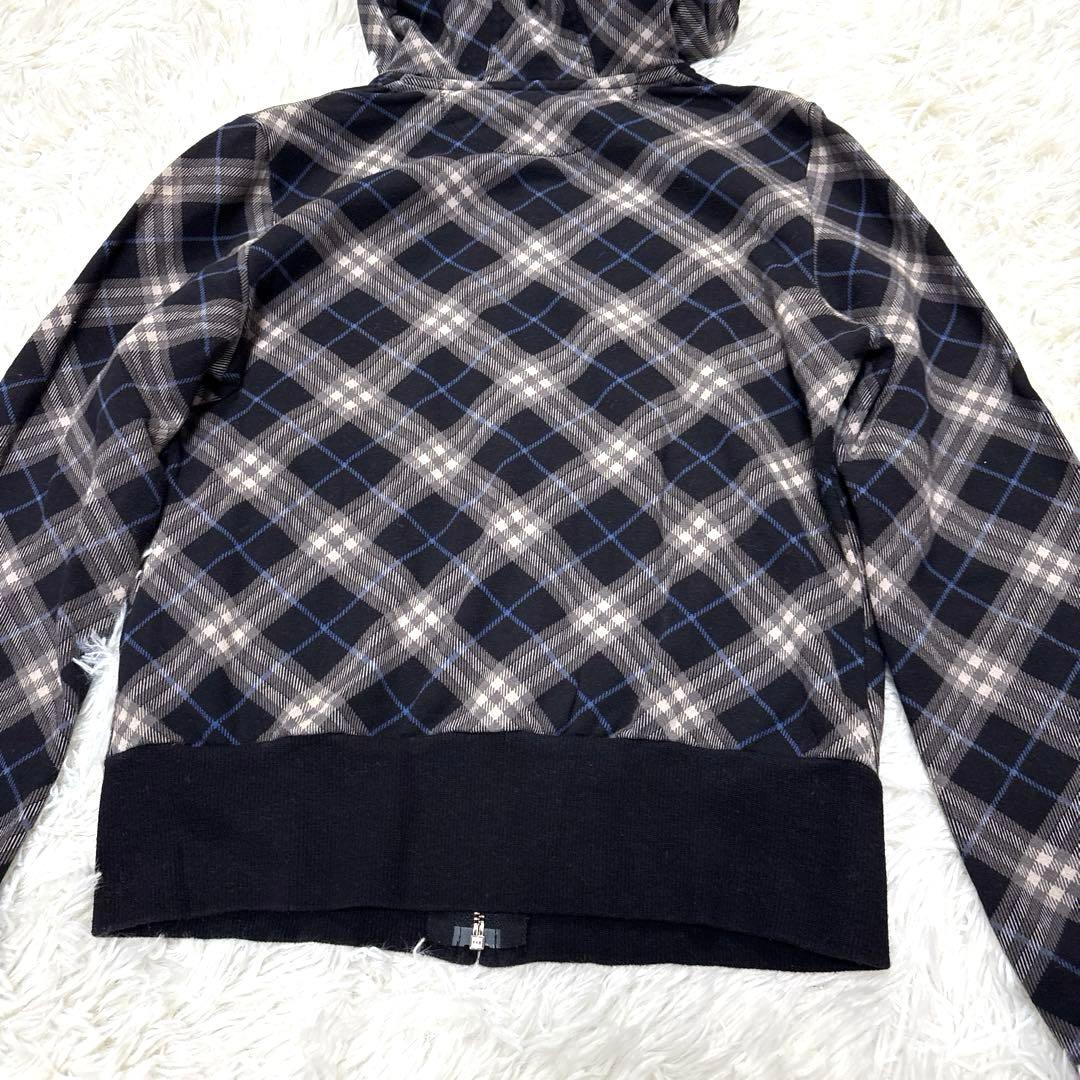 BURBERRY BLUE LABEL ノバチェックパーカー　コットン　M