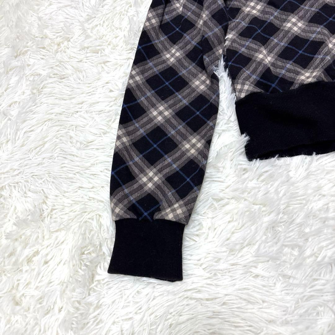 BURBERRY BLUE LABEL ノバチェックパーカー　コットン　M