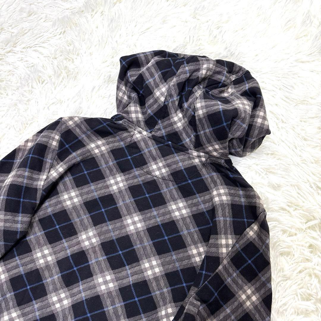 BURBERRY BLUE LABEL ノバチェックパーカー　コットン　M