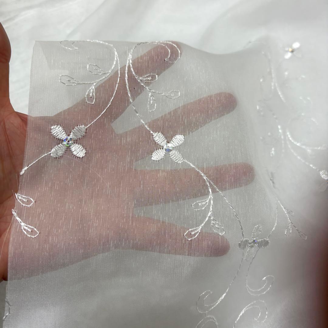 【りおちゃんママ】レースカフェカーテン　ご案内用