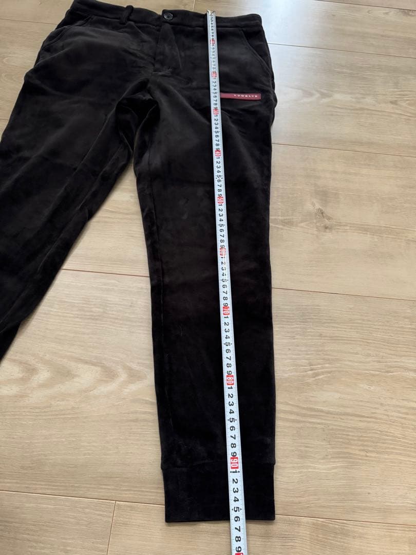 V12 メンズ　ベロア　セットアップ　L