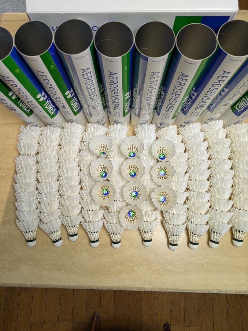 YONEXバドミントンシャトル　 AEROSENSA 500　中古120球