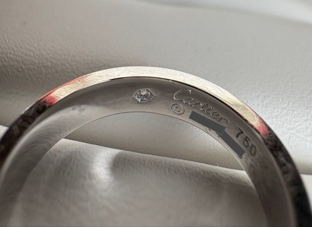 カルティエ　ミニラブリング　ペア　ホワイトゴールド1P ダイヤモンド　49 56