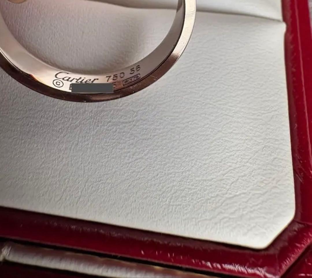 カルティエ　ミニラブリング　ペア　ホワイトゴールド1P ダイヤモンド　49 56