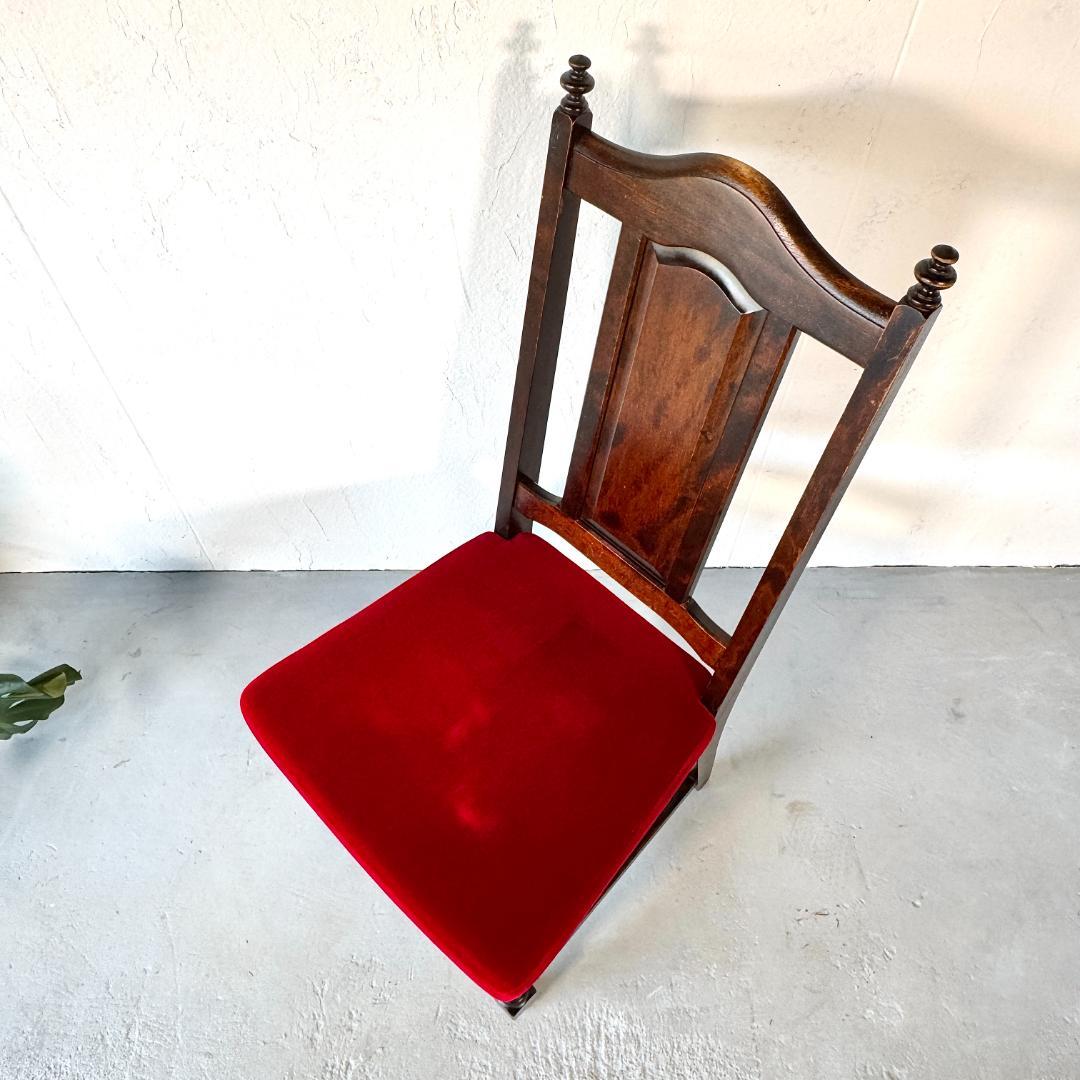 ③北海道民芸家具　椅子　樺材　ヴィンテージ
