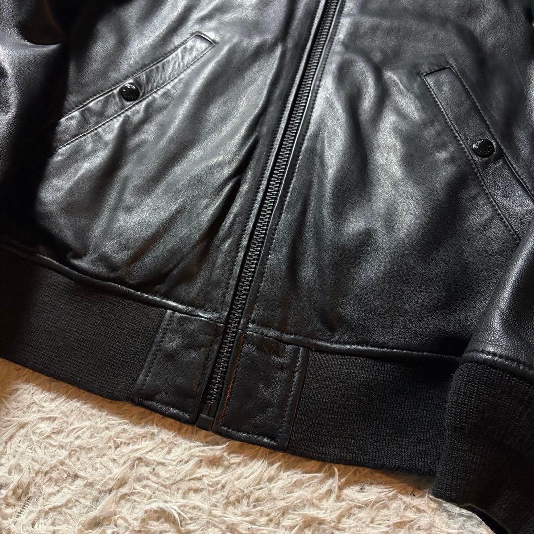 ク*ー様 美品■schott フライトジャケット　MA-1 羊革　ラムレザー ブ