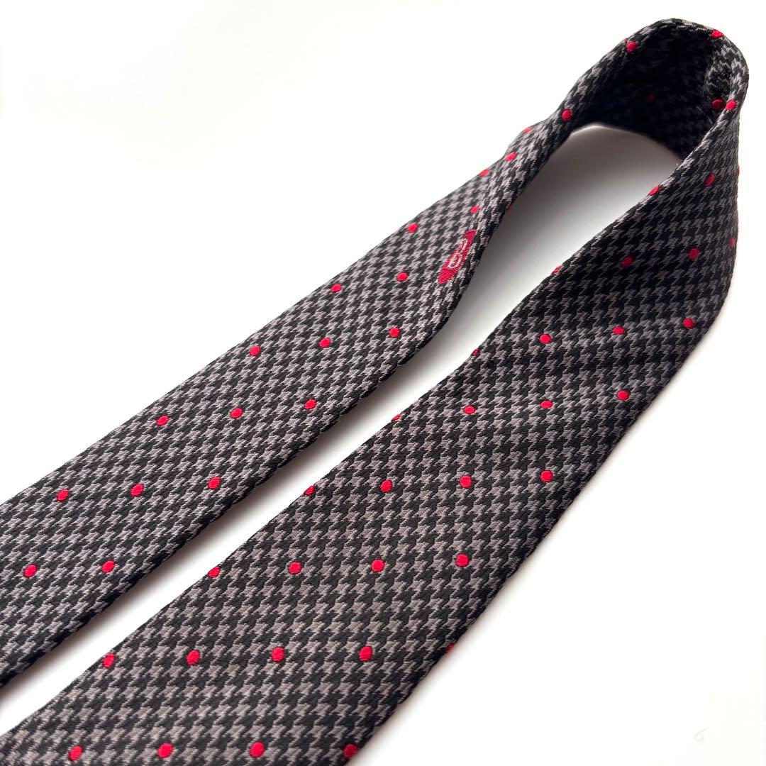 ꧁美品꧂ ブラックレーベルクレストブリッジ ネクタイ ドット Bロゴ ブラック